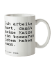 Mr. & Mrs. Panda Kaffeebecher Ich arbeite hart, damit... mit Spruch in Weiß