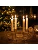 relaxdays Adventskranz in Gold - (H)6 x Ø 20,5 cm