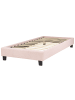 Beliani Kinderbett ROANNE in Rosa/Messing - (W) 100 x (H) 29 x (L) 213 cm