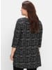 sheego Longshirt in schwarz-weiß
