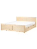 Beliani 7-tlg Doppelbett DAUPHIN in Braun