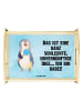 Mr. & Mrs. Panda Dekotablett Pinguin Lolli mit Spruch in Eisblau