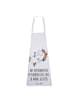 Mr. & Mrs. Panda Schürze Einhorn Blümchentail mit Spruch in Weiß