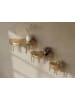 FineBuy Wandregal in Gold / Aluminium / 60x28x20