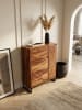 KADIMA DESIGN Schuhschrank Sheesham Massivholz, 88x40x120 cm, Stilvolles Design