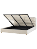 Beliani 2-tlg Doppelbett BATILLY in Beige