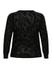 KAFFE curve Bluse langarm KCrosie Regular fit in Black Deep CC