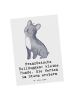 Mr. & Mrs. Panda Postkarte Französische Bulldogge mit Spruch in Weiß