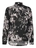 Kaffe Bluse langarm KAamber Regular fit in Black/White Painted Flower