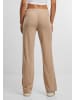 Urban Classics Urban Classics Ladies Rib Pants in beigemelange