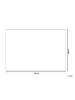 Beliani Kuscheldecke TAZA in Grau/Weiß - (W) 180 x (H) 2 x (L) 220 cm