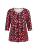 Ulla Popken Longshirt in dunkel weinrot