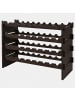 relaxdays Weinregal in Braun - (B)85 x (H)55 x (T)25,5 cm