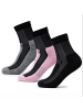 Occulto 3er Pack Merino Wandersocken Makalu in Schwarz-Grau-Pink