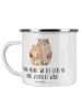Mr. & Mrs. Panda Kaffeebecher Henna-Abend Farbenliebe mit Spruch in Transparent