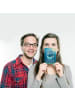 Mr. & Mrs. Panda Ansichtskarte Walfisch Thunfisch Design mit Spruch in Weiß