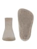 ewers Stoppersocken Uni in dunkel beige meliert