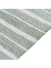 Beliani Geflochtener Teppich BADEMLI in Grün/Weiß - (W) 140 x (H) 1 x (L) 200 cm