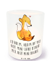 Mr. & Mrs. Panda Kerzenhalter Fuchs Multiple Sklerose mit Spruch in Transparent