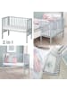 roba Beistellbett safe asleep® 2in1 taupe/grau höhenverstellbar Komplettset