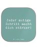 Mr. & Mrs. Panda Glasuntersetzer Spruch Angst überwinden mit Spruch in Meeresbrise