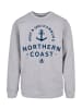 F4NT4STIC Sweatshirt Nordsee Knut & Jan Hamburg in grau meliert