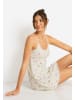 LSCN BY LASCANA Negligé in ecru bedruckt