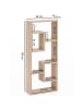 KADIMA DESIGN Wandregal 36x90x13,5 cm Holz Design Hängeregal modern, in Sonoma