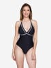 JOOP! Badeanzug Polka Dots in Black Beauty AOP