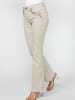 KOROSHI LANGE HOSE JEANS GLOCKE in beige