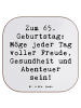 Mr. & Mrs. Panda Coaster Spruch 65. Geburtstag mit Spruch in Weiß