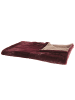 Beliani Kuscheldecke TANTAN in Rot/Beige - (W) 180 x (H) 2 x (L) 220 cm
