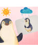 Mr. & Mrs. Panda Badematte Pinguin Diät ohne Spruch in Weiß