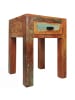 FineBuy Nachttisch in Braun / Mango / 40x40x55