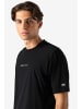 super.natural Merino T-Shirt mit Softshell in schwarz