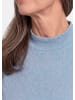 GOLDNER Baumwollshirt mit Langarm in hellblau / melange