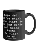Mr. & Mrs. Panda Kakaobecher Spruch Selbstzweifel Überwinden mit... in Schwarz