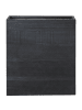 Beliani Outdoor Blumentopf THIMENA in Schwarz - (W) 80 x (H) 92 x (L) 30 cm