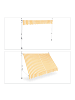 relaxdays Klemmmarkise in Gelb-Gestreift - 300 x 120 cm
