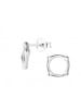 Alexander York Ohrstecker VIERECK cut-out Design in 925 Sterling Silber, 2-tlg.