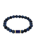 Amor Armband Edelstahl, IP Gold in Blau