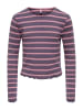 KIDS ONLY Strickpullover 'Ally Striped' in lila