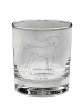 Mr. & Mrs. Panda Tumbler Glas Hund Dogge ohne Spruch in Transparent