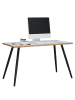 VCM  Schreibtisch Bürotisch Computertisch Salia 138x50 in Weiß / Honig-Eiche