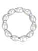 Valero Pearls Perlen-Ring Sterling Silber Süßwasser-Zuchtperle in grau