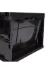 relaxdays 10x Transportbox in Schwarz - 60 l