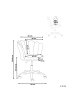 Beliani Bürostuhl MONTICELLO in Grün/Gold/Schwarz - (W) 60 x (H) 79 x (L) 60 cm
