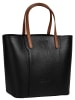 Samantha Look Handtasche echt Leder in schwarz