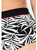 sheego Highwaist-Bikini-Hose in schwarz bedruckt