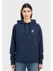 OLDSKULL Hoodie Asian Blossom Queen Logo Graphic in Navy Blue